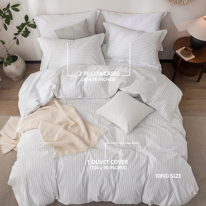 Linen Duvet Cover Set - King