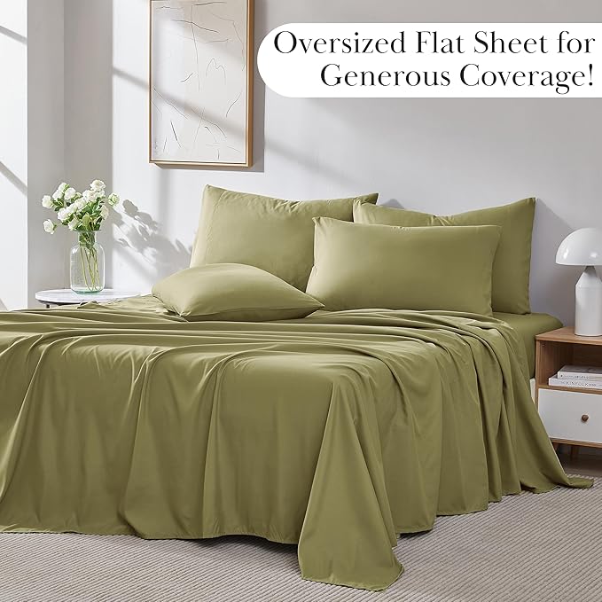 Microfiber Bed Sheet Set - Queen - 6 Piece