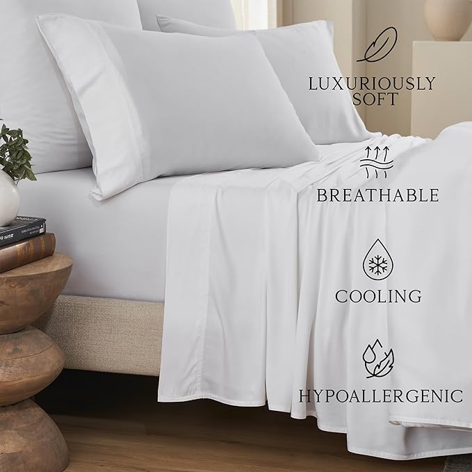 Bamboo Cooling Bed Sheet Set - King