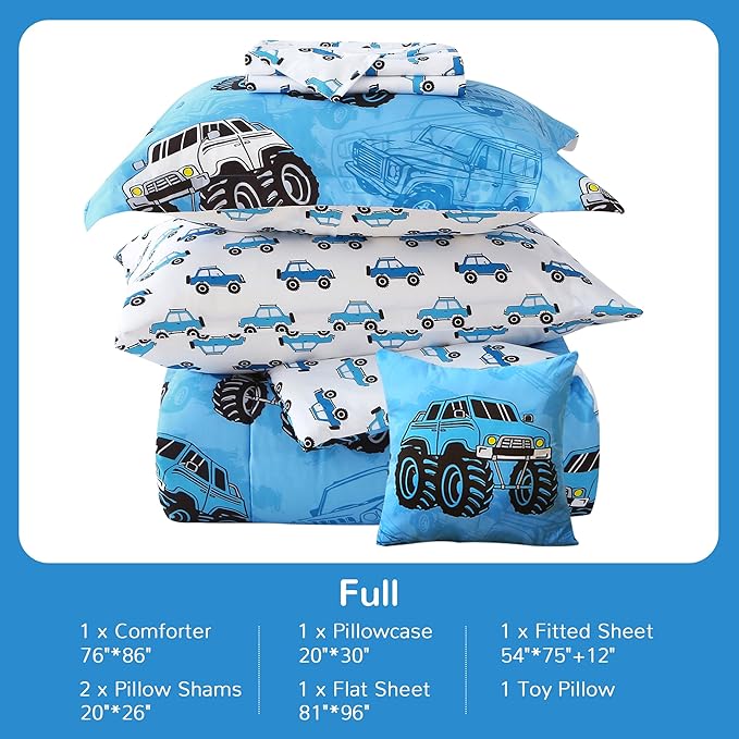 Microfiber Comforter Set - Full - 8 Piece