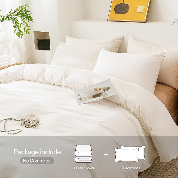 Linen Duvet Cover Set - King - 3 Piece