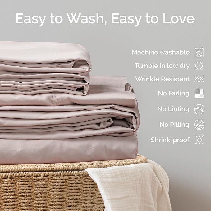 Bamboo Cooling Pillowcase Set - King - 2 Piece