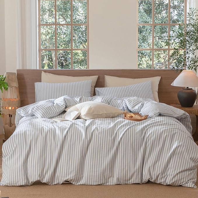 Linen Duvet Cover Set - Twin