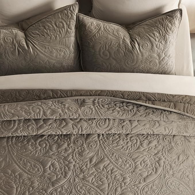 Velvet Quilt Set - King - 3 Piece