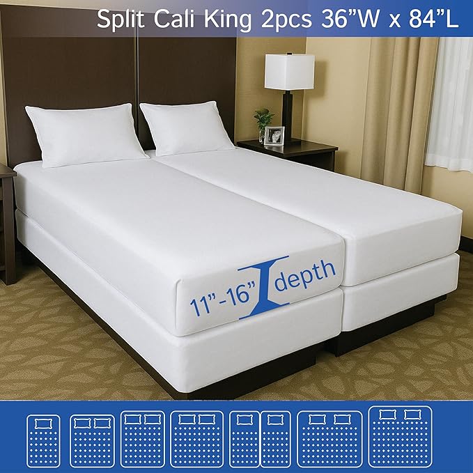 Waterproof Mattress Protector - King - 2 Piece