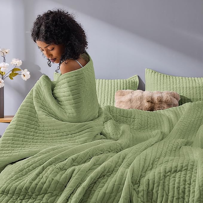 Velvet Quilt Set - Queen