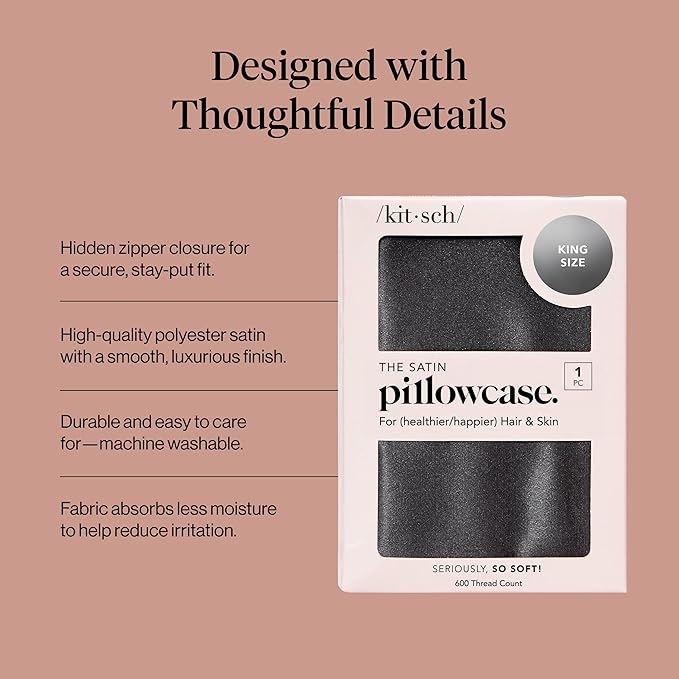 Satin Cooling Pillowcase - King