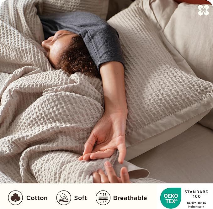 100% Cotton Duvet Cover Set - King - 3 Piece