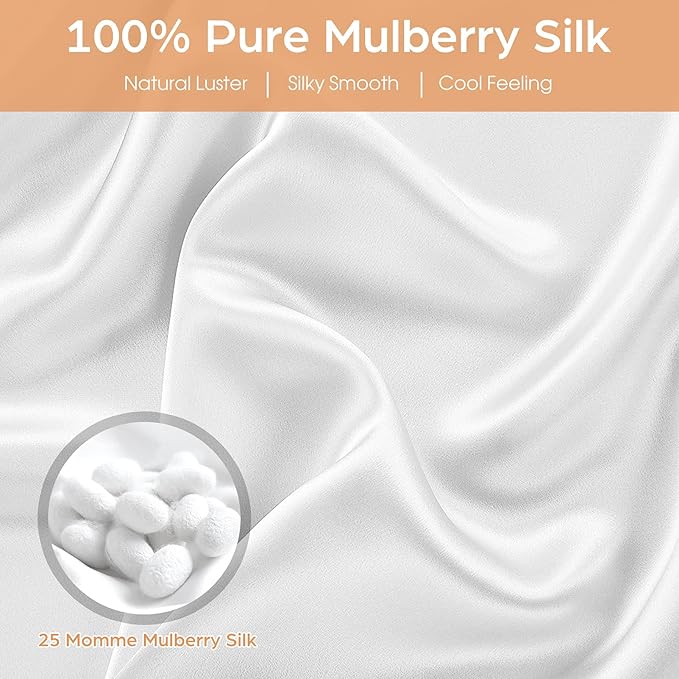 Mulberry Silk Pillowcase Set - King - 2 Pack