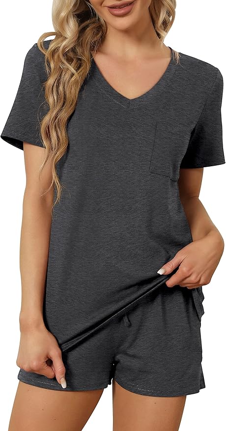 Women's Pajama Set - Short Sleeve - 2 Piece