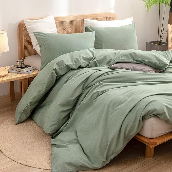 Linen Duvet Cover Set - King - 3 Piece