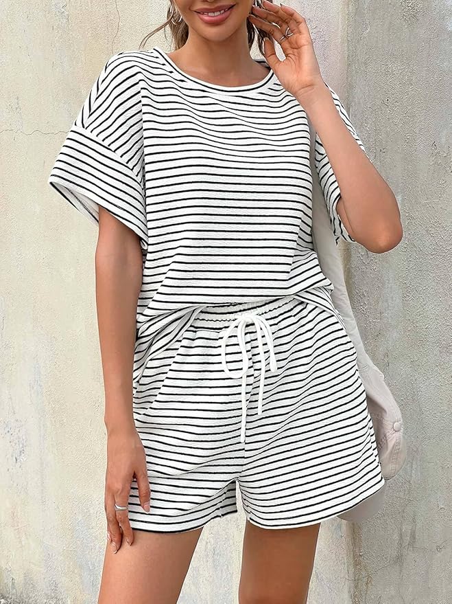 Shorts Pajama Set - Short Sleeve - 2 Piece