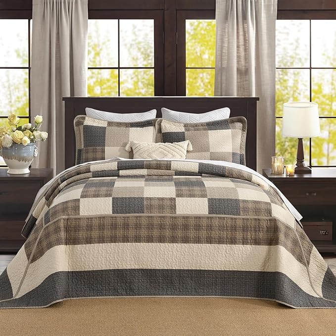 100% Cotton Bedding Set - King - 3 Piece