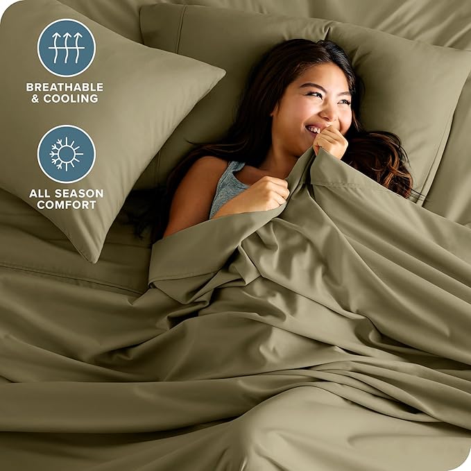 Microfiber Bed Sheet Set - Full - 4 Piece