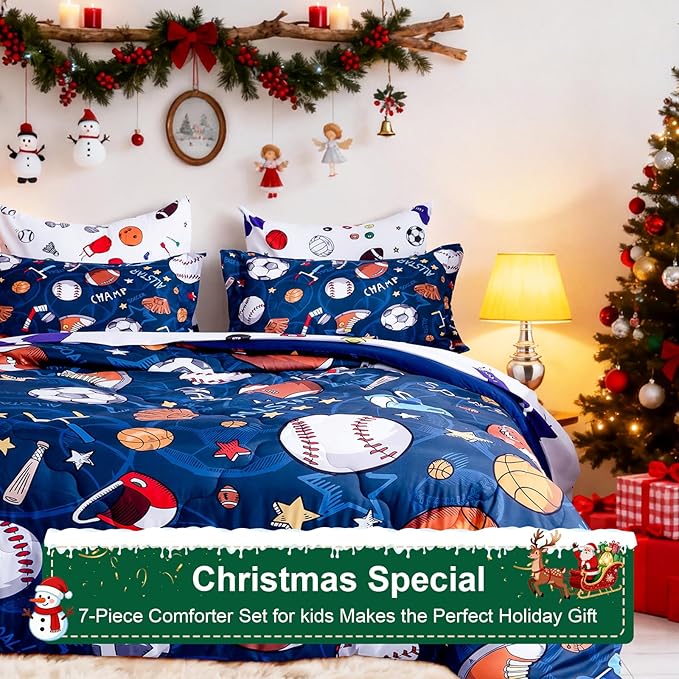 Comforter Set - Queen - 7 Piece