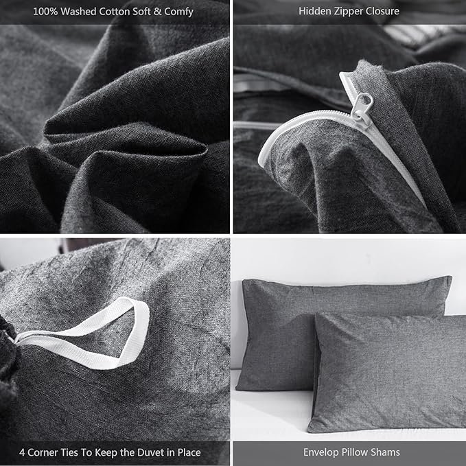 Linen Duvet Cover Set - King