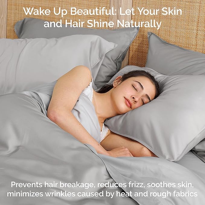 Bamboo Cooling Duvet Cover Set - Queen - 3 Piece