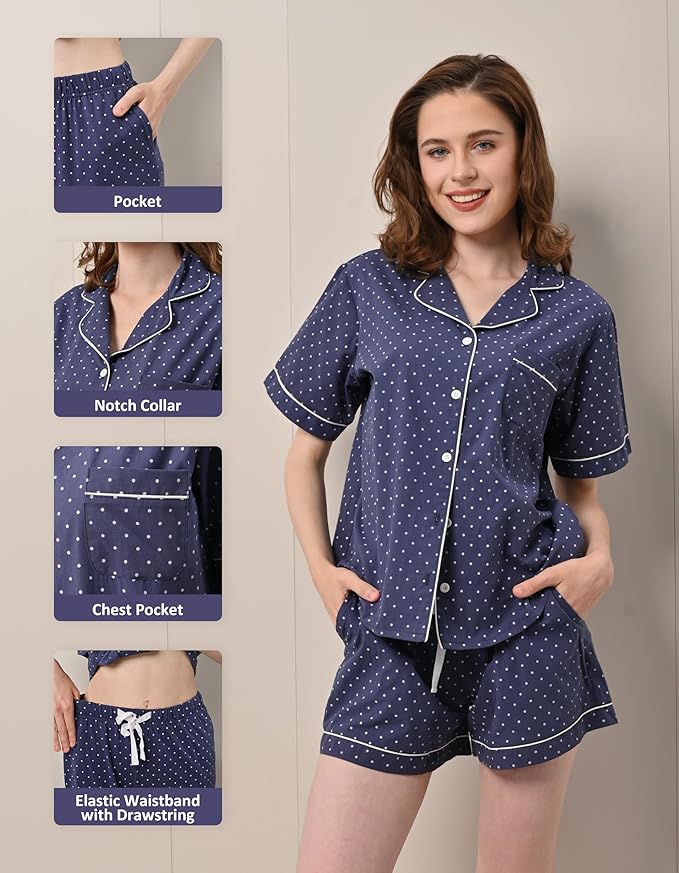 Women's 100% Cotton Pajama Set - 2 Piece