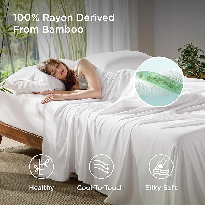 Bamboo Cooling Bed Sheet Set - Full