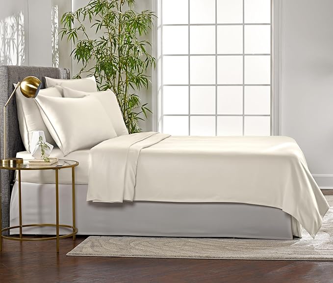 Bamboo Cooling Bed Sheet Set - Queen - 4 Piece