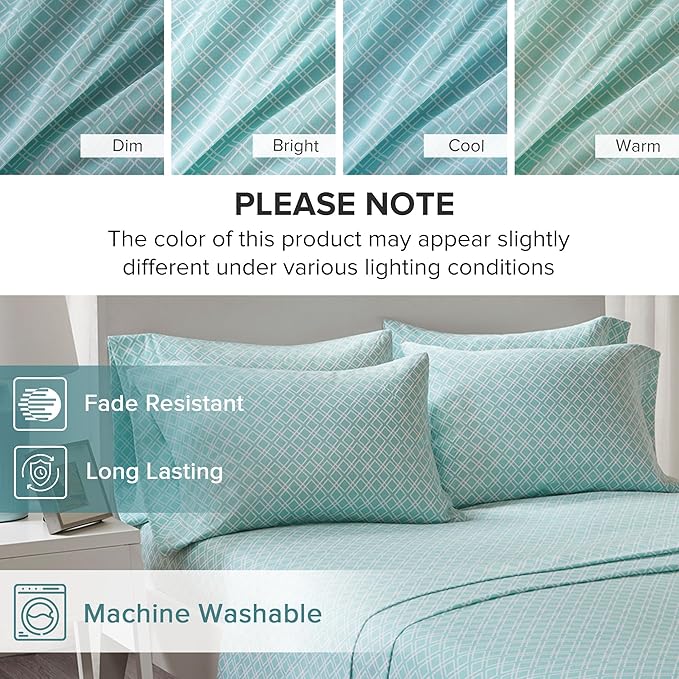 Flannel Bed Sheet Set - Full - 4 Piece