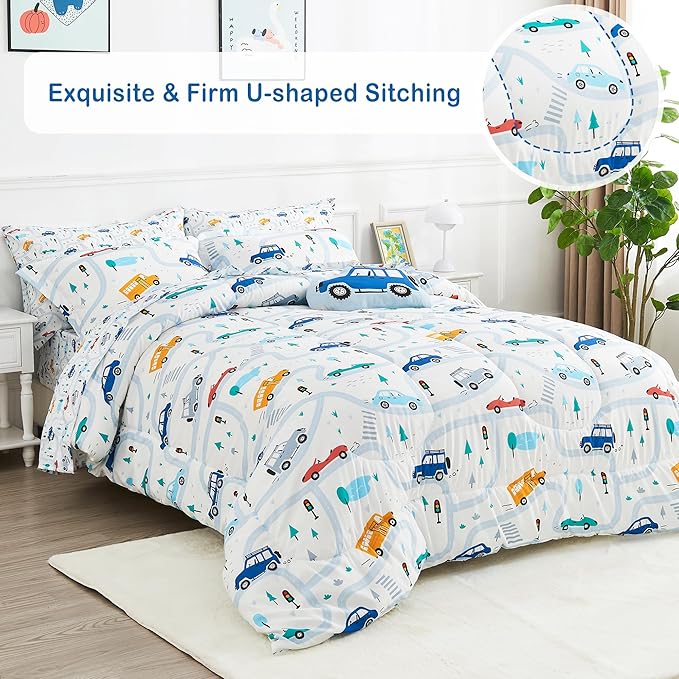 Microfiber Comforter Set - Twin - 6 Piece