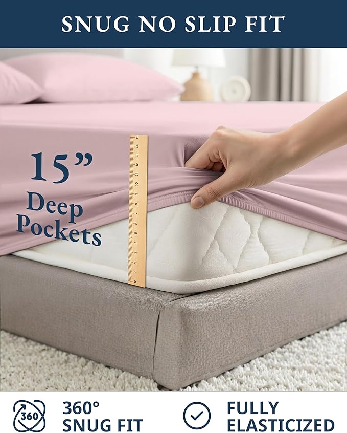 Linen Bed Sheet Set - Twin - 3 Piece