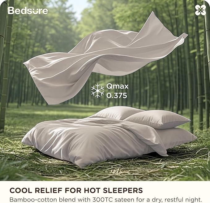 Bamboo Cooling Duvet Cover Set - Queen