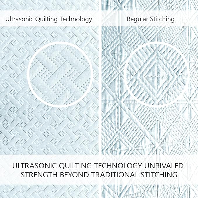 Microfiber Quilt Set - King - 3 Piece