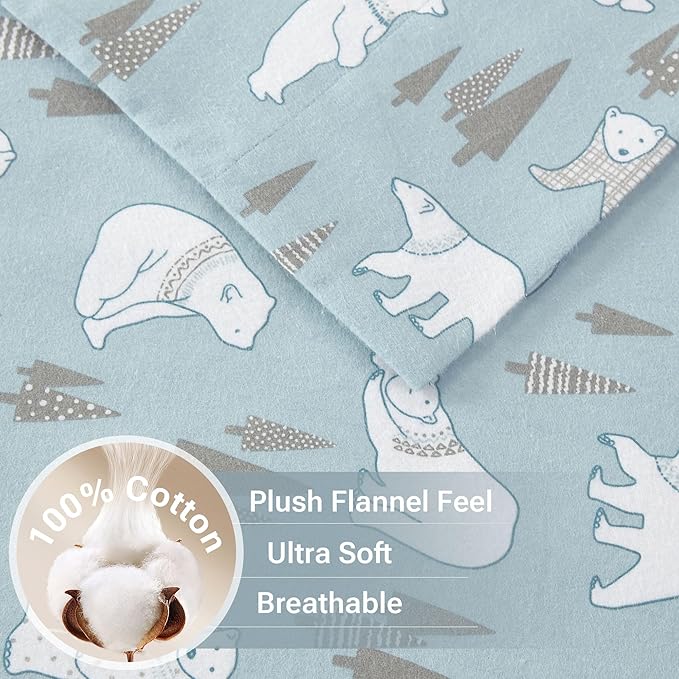 100% Cotton Bed Sheet Set - Twin XL - 3 Piece