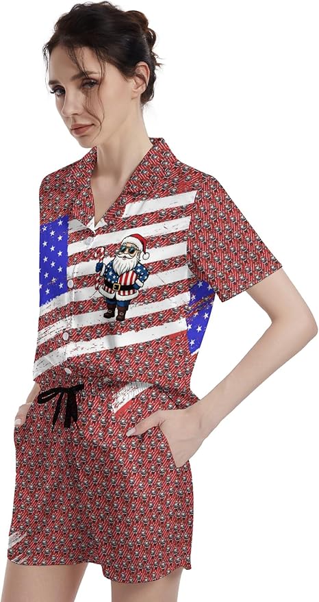 Women's Pajama Set - Short Sleeve - 2 Piece