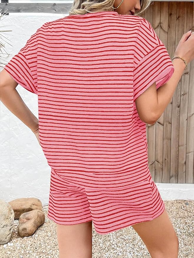 Shorts Pajama Set - Short Sleeve - 2 Piece