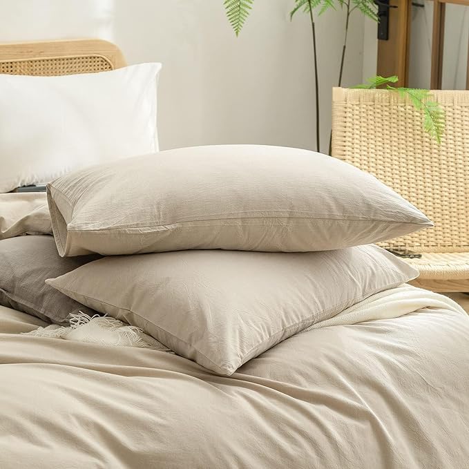 Linen Duvet Cover Set - Full - 3 Piece