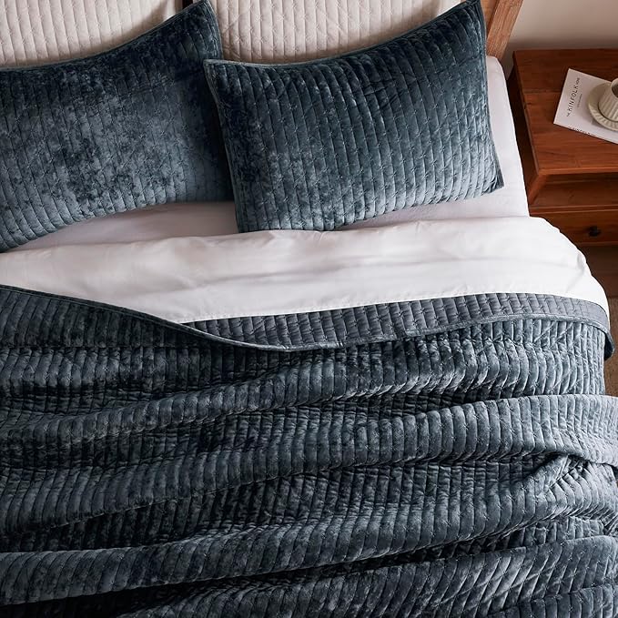Velvet Quilt Set - California King