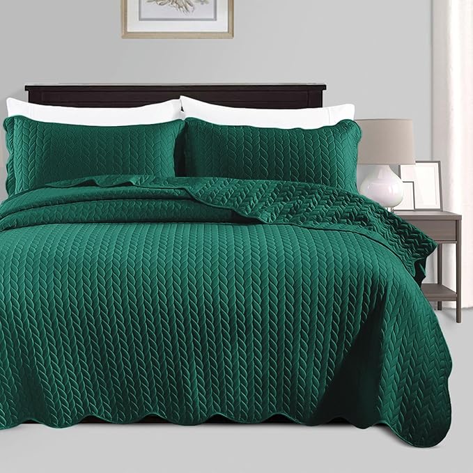 Microfiber Quilt Set - California King - 3 Piece