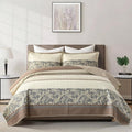 100% Cotton Quilt Set - Queen - 3 Piece