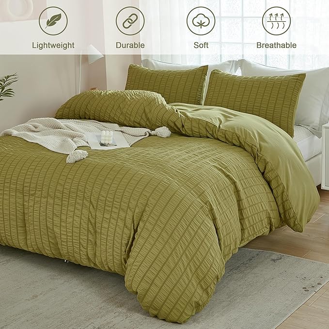 Microfiber Duvet Cover Set - Full - 80 x 90 in - 3 Piece