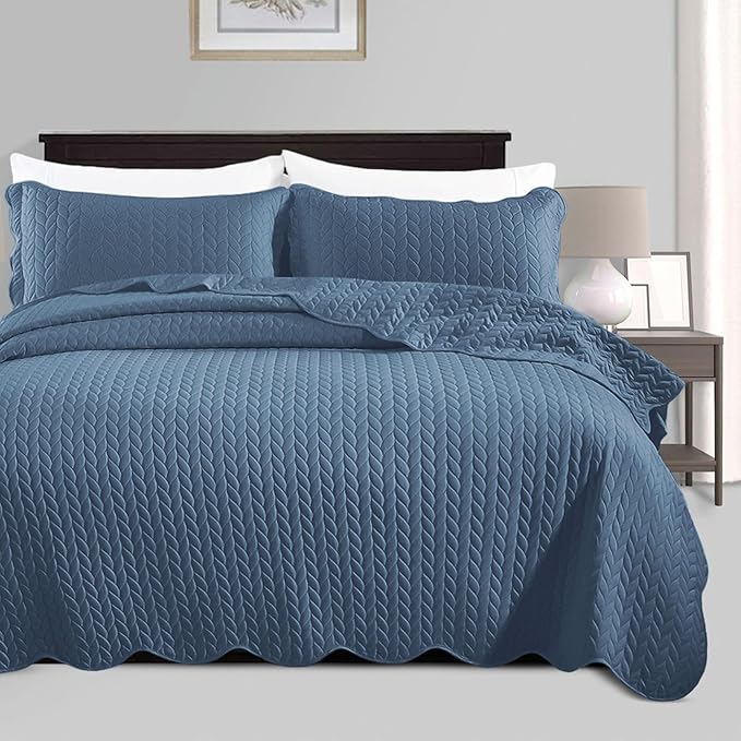 Microfiber Quilt Set - King - 3 Piece
