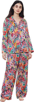 Satin Pajama Set - Long Sleeve - 2 Piece