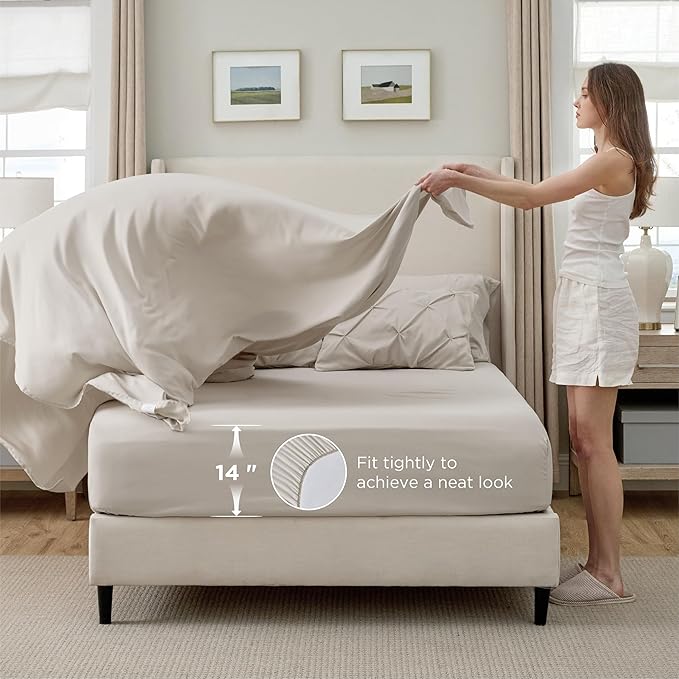 Linen Comforter Set - California King - 7 Piece