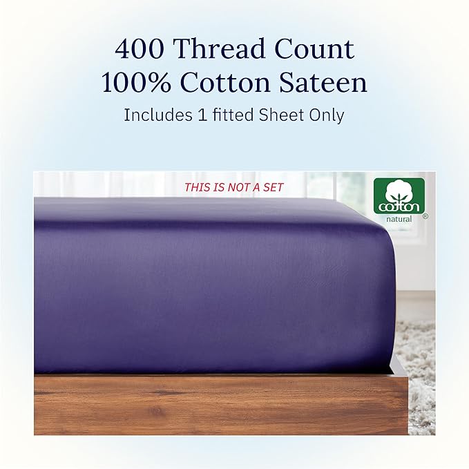 100% Cotton Fitted Sheet - Queen