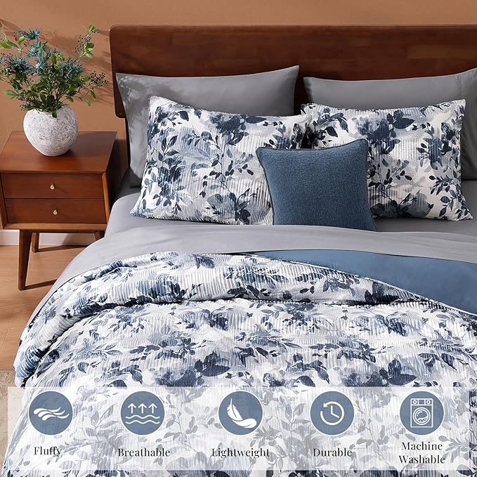 Velvet Comforter Set - Queen - 7 Piece