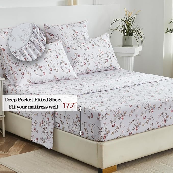 Bed Sheet Set - King - 4 Piece