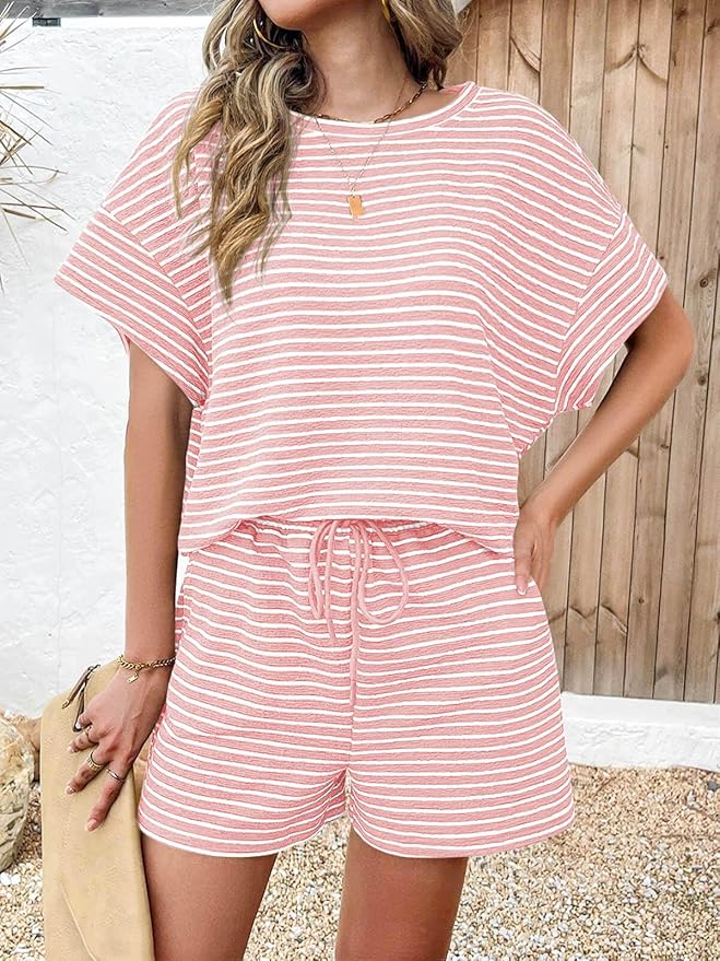 Shorts Pajama Set - Short Sleeve - 2 Piece