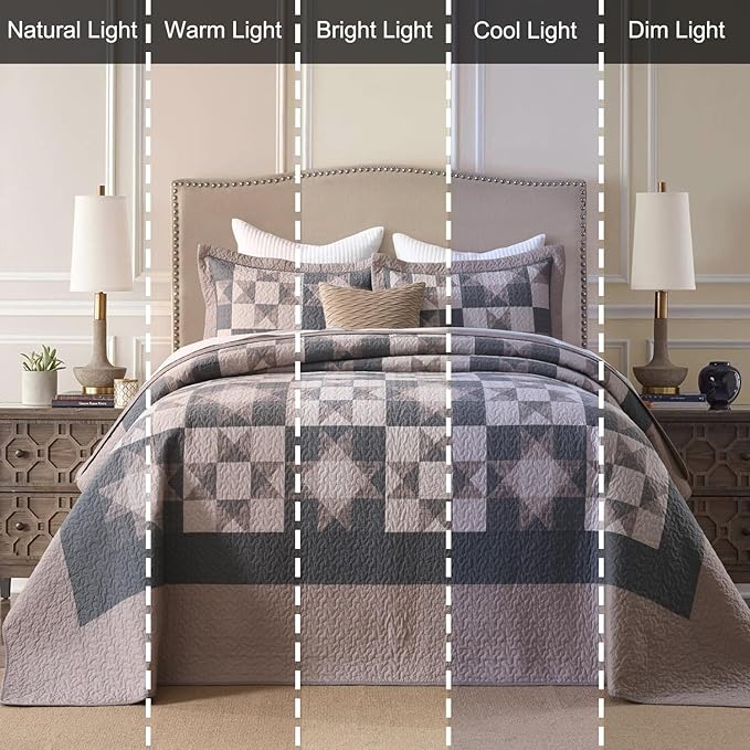 100% Cotton Bedding Set - Queen - 3 Piece