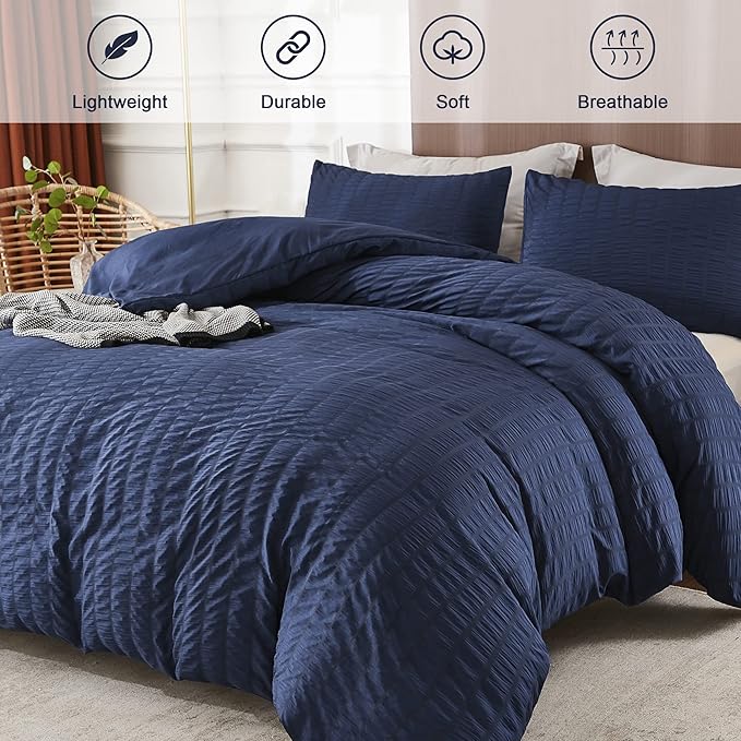 Microfiber Duvet Cover Set - King - 104 x 90 in - 3 Piece