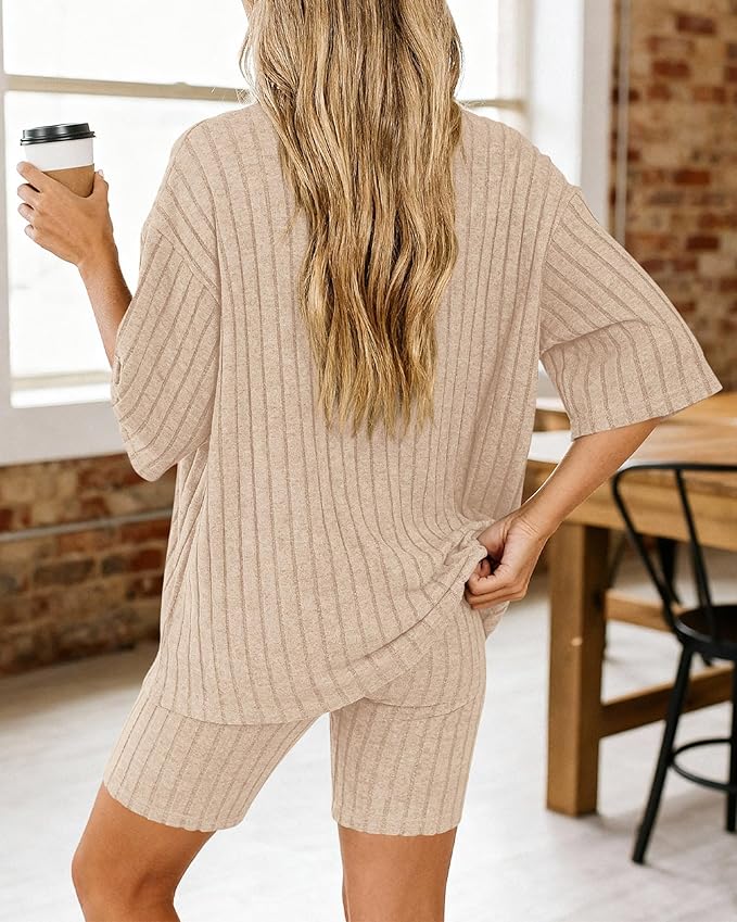 Shorts Pajama Set - Short Sleeve - 2 Piece