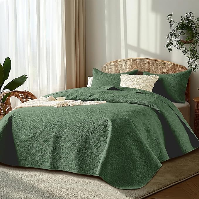 Microfiber Quilt Set - Queen - 3 Piece