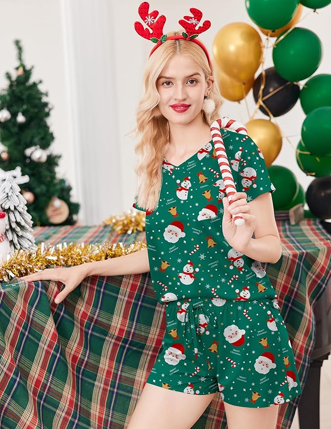 Women's Pajama Set - Short Sleeve - 2 Piece