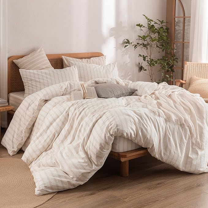 Linen Duvet Cover Set - Queen - 3 Piece